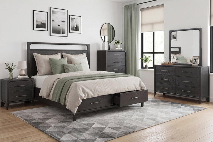 Elowen Black Storage Bedroom Collection