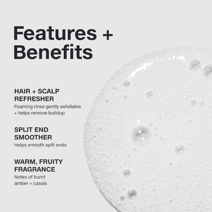 Paul Mitchell Foaming ACV Rinse smear inforgraphic