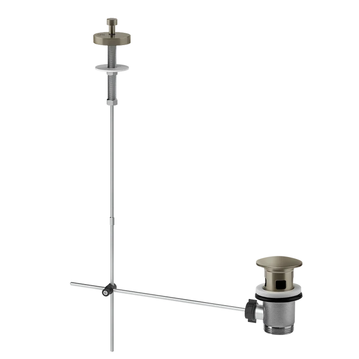 Gessi Basin Pop-Up Waste Rough - 01350 Showers GESSI Finox Brushed Nickel