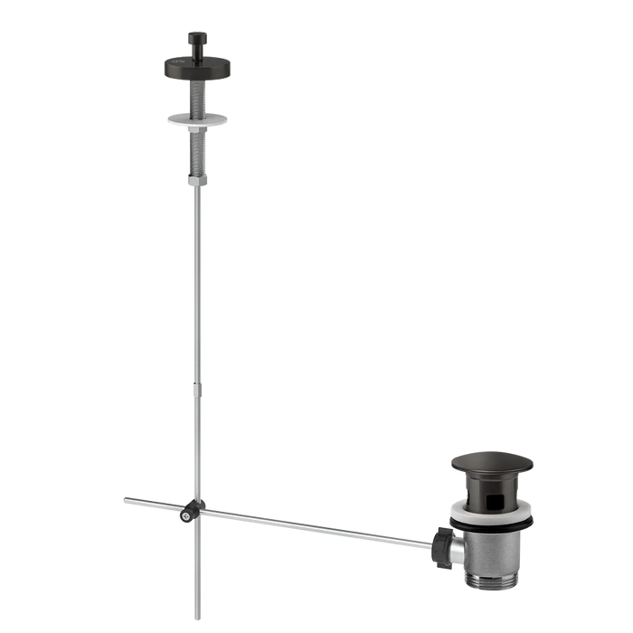 Gessi Basin Pop-Up Waste Rough - 01350 Showers GESSI Black Metal Brushed PVD