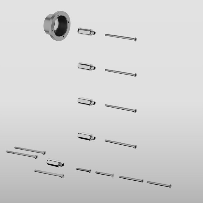 Gessi Thermostatic High-Capacity Mixer Rough - RI43126 Showers GESSI Cromo