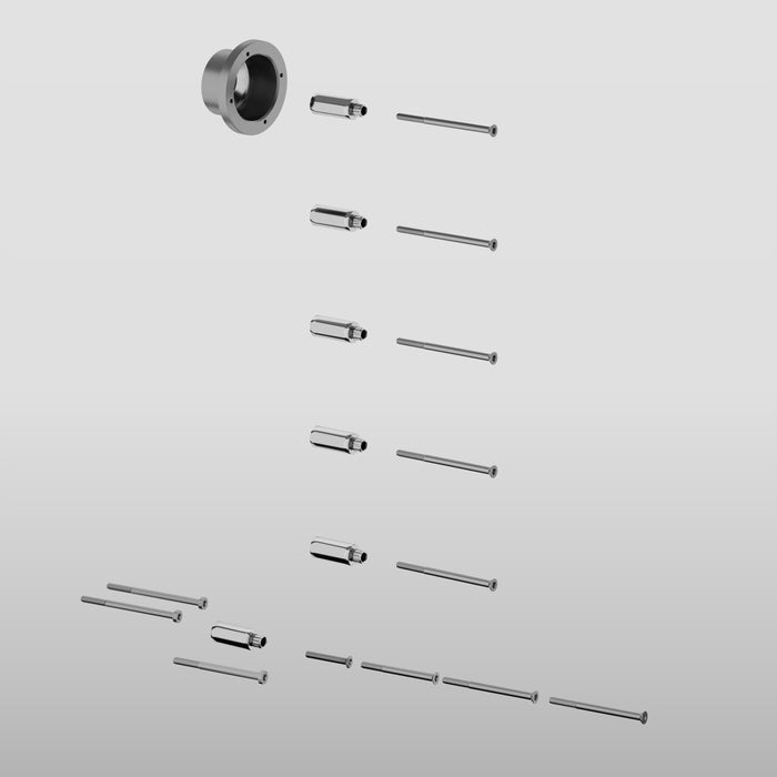 Gessi Thermostatic High-Capacity Mixer Rough - RI43128 Showers GESSI Cromo