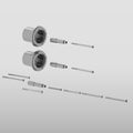 Gessi Thermostatic High-Capacity Mixer Rough - RI43143 Showers GESSI Cromo