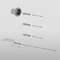 Gessi Thermostatic High-Capacity Mixer Rough - RI43144 Showers GESSI Cromo