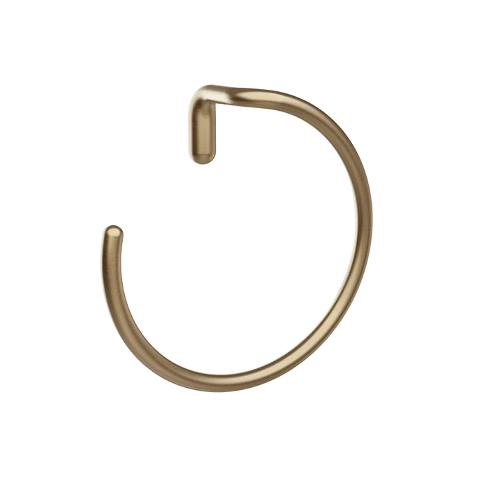 Goccia Towel Ring - 38109 Bathroom Accessories GESSI Warm Bronze Brushed PVD