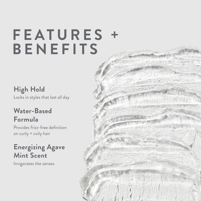Features and benefits smear infographic for Mitch High Hold Pomade