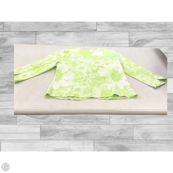 Jacket Other By Hearts Of Palm In Green & White, Size: 6