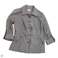 Jacket Shirt By Charter Club In Striped Pattern, Size: M