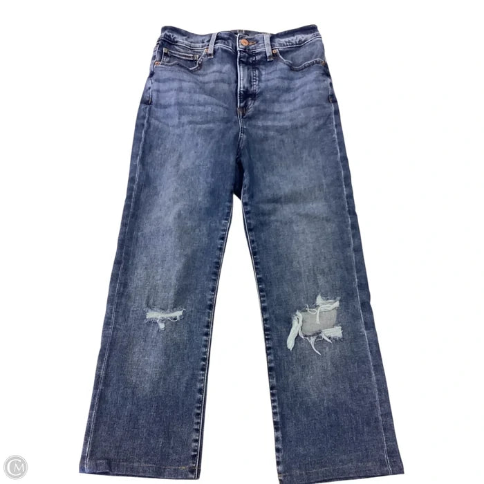 Jeans Skinny By Express In Blue Denim, Size: 6