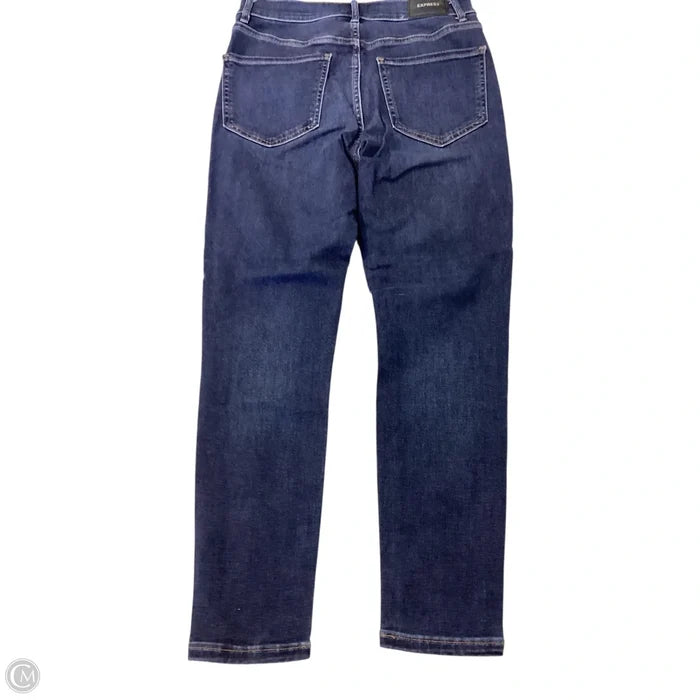 Jeans Skinny By Express In Blue Denim, Size: 6