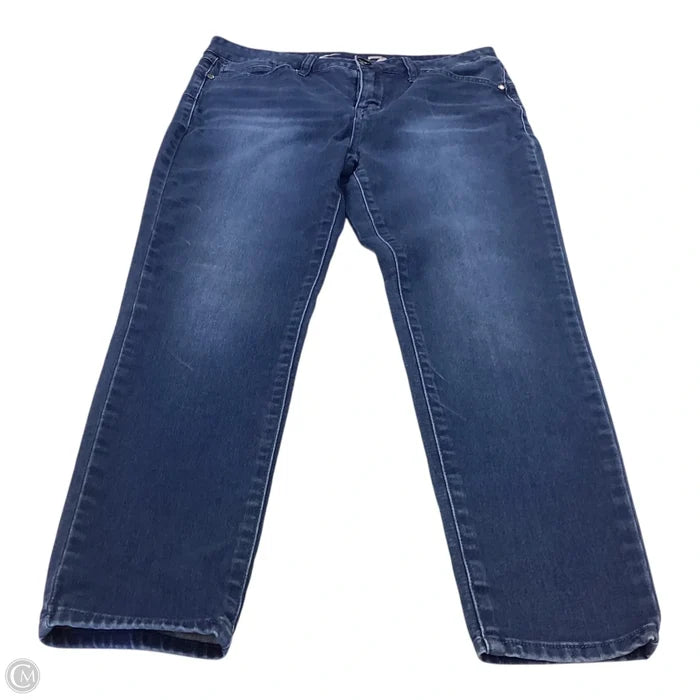 Jeans Skinny By Seven 7 In Blue Denim, Size: 12