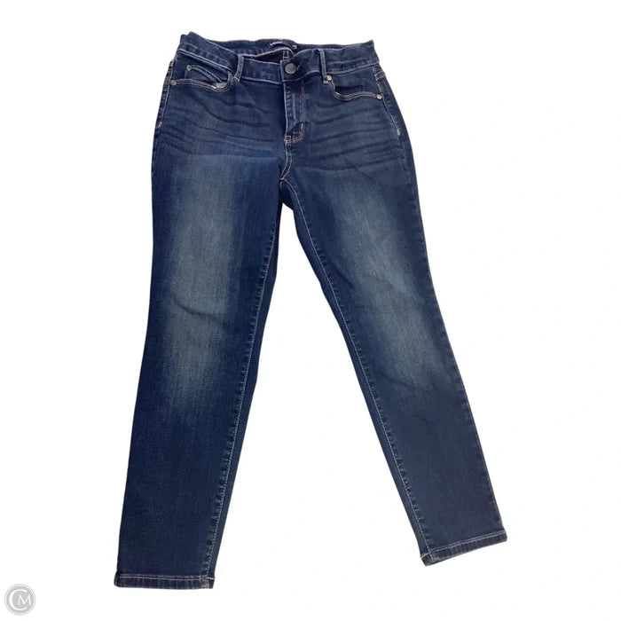Jeans Skinny By Simply Vera In Blue Denim, Size: 8p