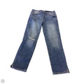 Jeans Straight By C And C In Blue Denim, Size: 4