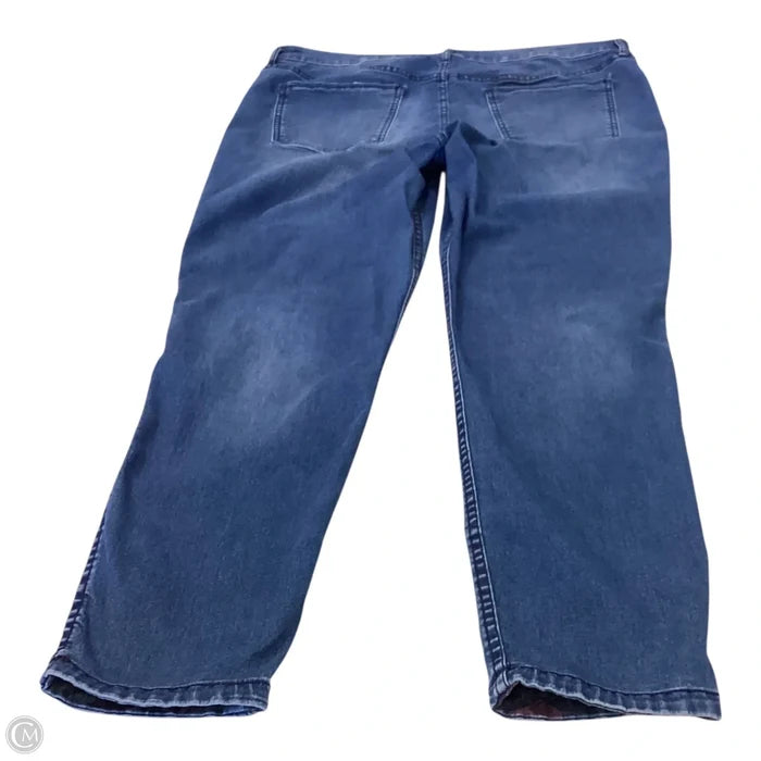 Jeans Straight By Clothes Mentor In Floral Print, Size: 14