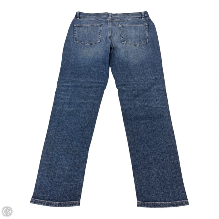 Jeans Straight By Eileen Fisher In Blue Denim, Size: 8