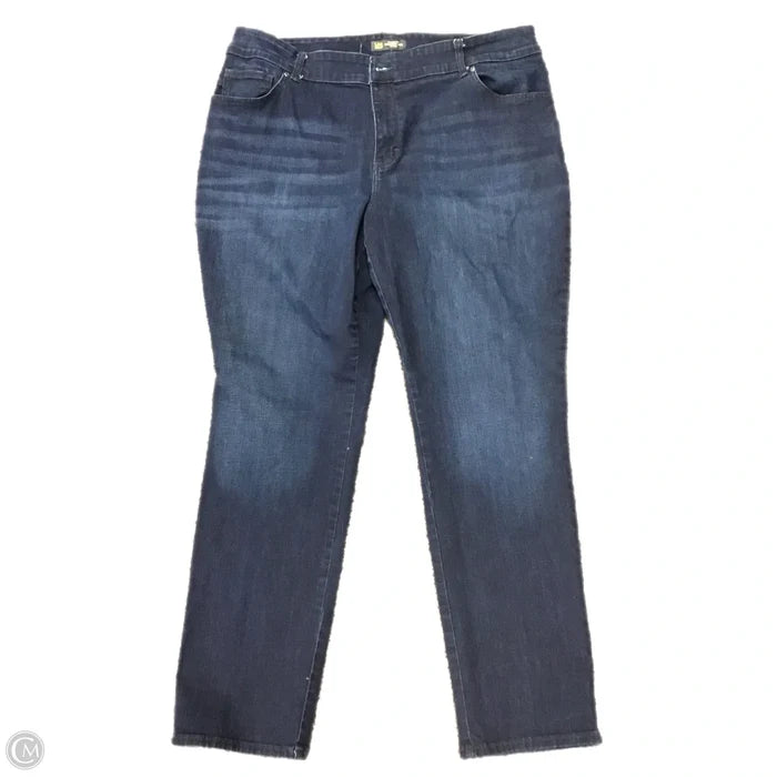 Jeans Straight By Lee In Blue, Size: 20