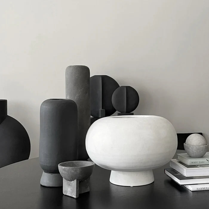 Kabin Vase, Fat - Bone White Vases 101 Copenhagen