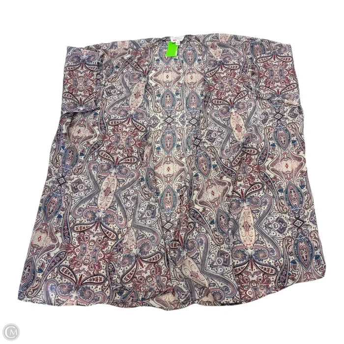 Kimono By Clothes Mentor In Paisley Print, Size: 1x