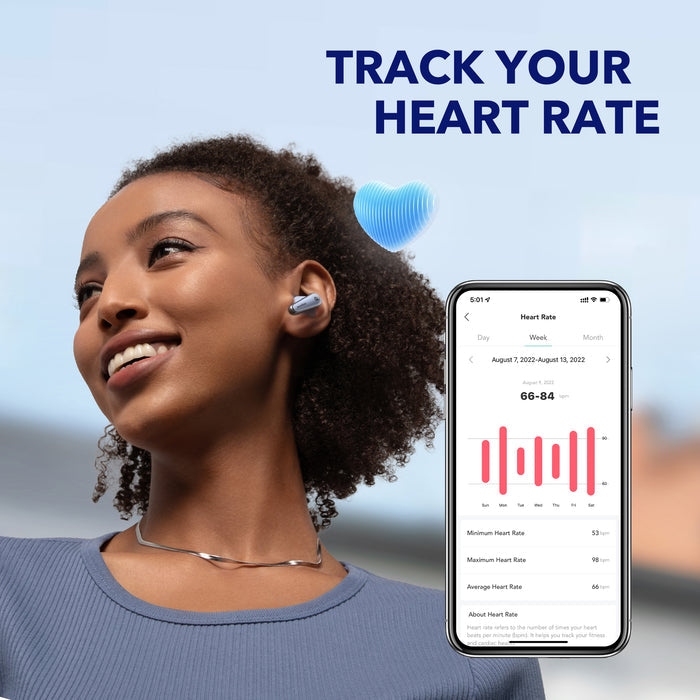 soundcore earbuds with heart rate tracking for fitness