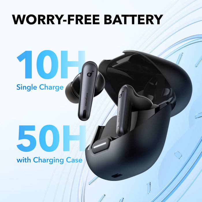 soundcore wireless earbuds with long battery life for travel