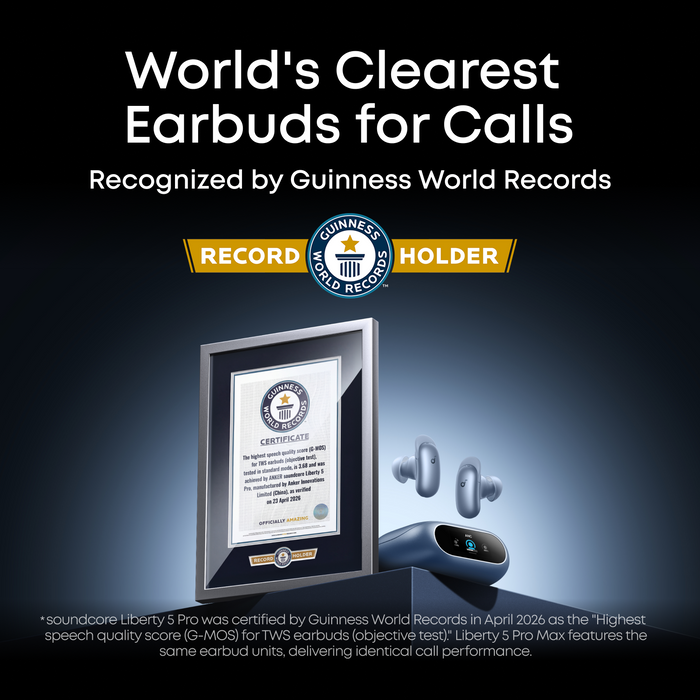 soundcore liberty 5 pro was certified by Guinness word records