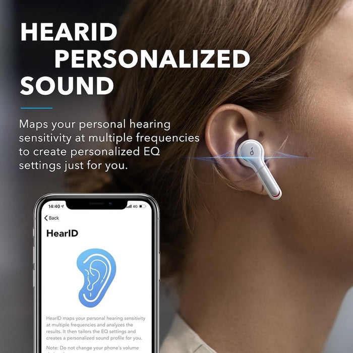 soundcore earbud with HearID for personalized EQ