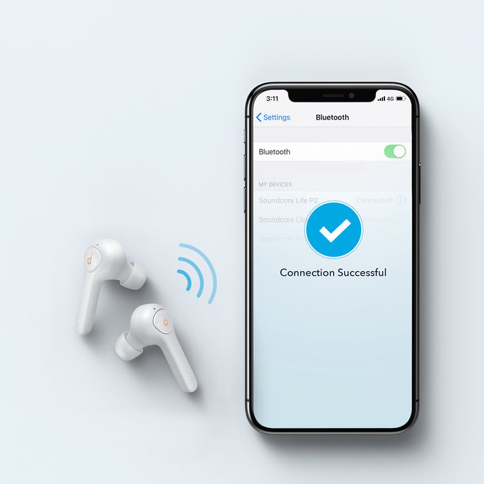 soundcore earbuds with Bluetooth pairing for wireless music