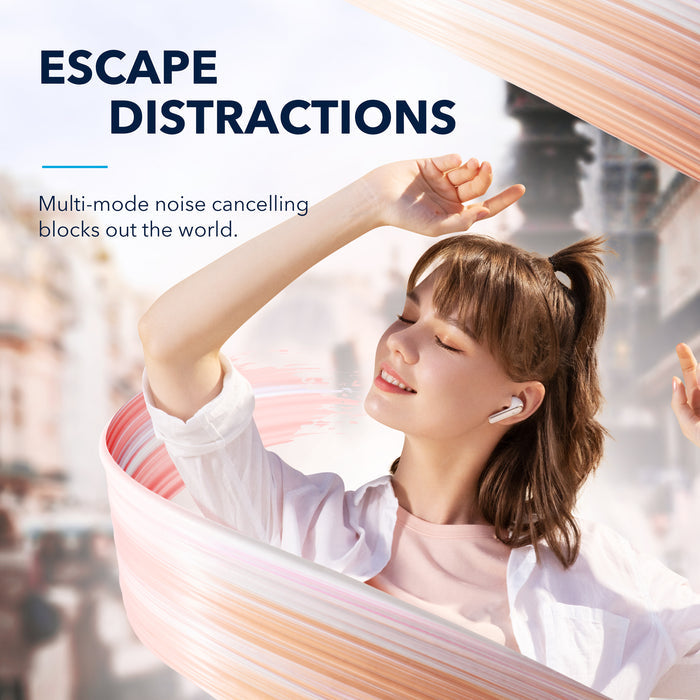 soundcore earbuds with multi-mode noise cancelling