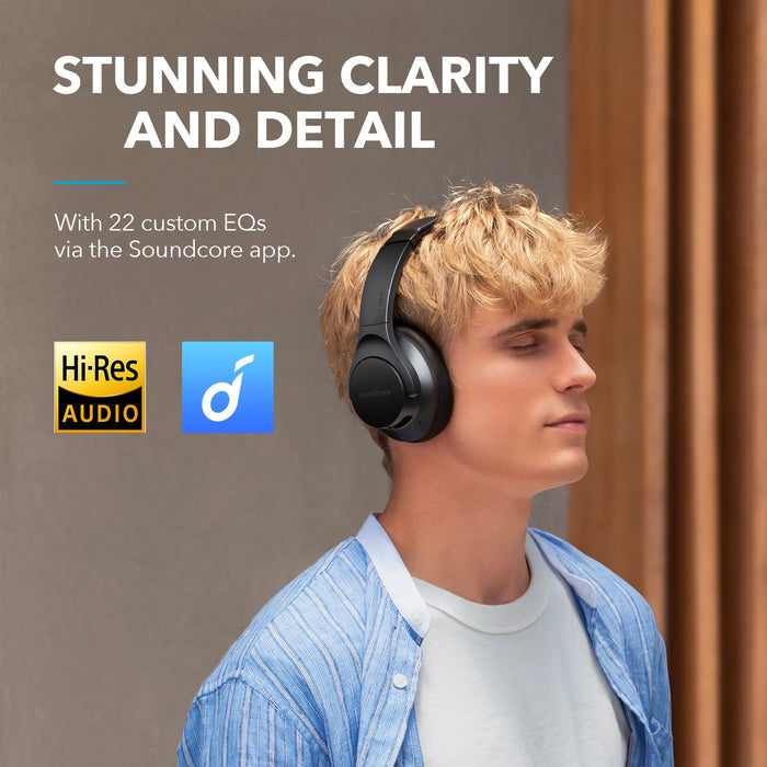 soundcore headphones with Hi-Res Audio for stunning detail