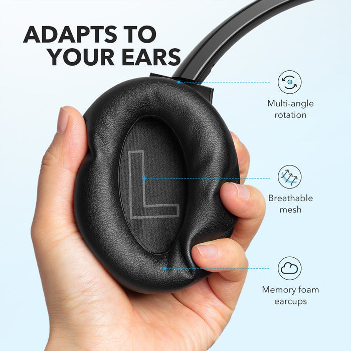 soundcore earcup with multi-angle rotation for comfort