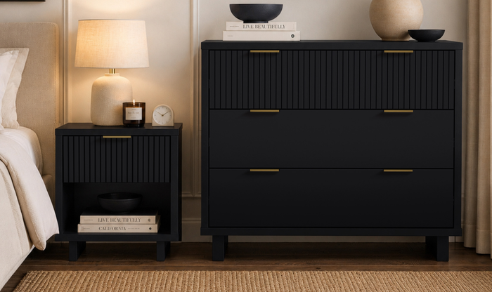 Manhattan Comfort Elara Wooden Nightstand With Drawer