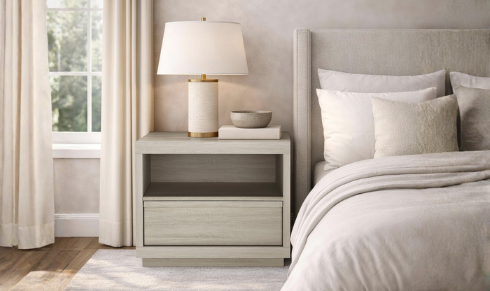 Manhattan Comfort Navis Wooden Nightstand-Jennifer Furniture