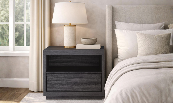 Manhattan Comfort Navis Wooden Nightstand-Jennifer Furniture