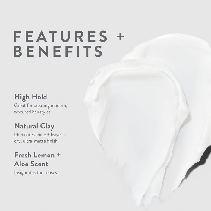 Features and benefits smear infographic for Mitch Matterial Finishing Clay