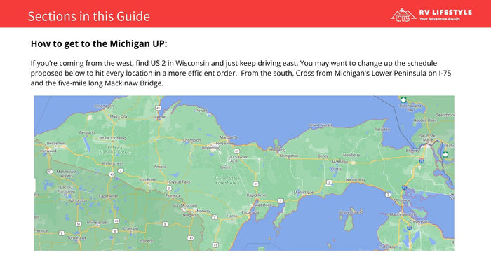 Michigan's Upper Peninsula RV Adventure Guide: 7-Stop Itinerary with Campgrounds and Must-See Stops