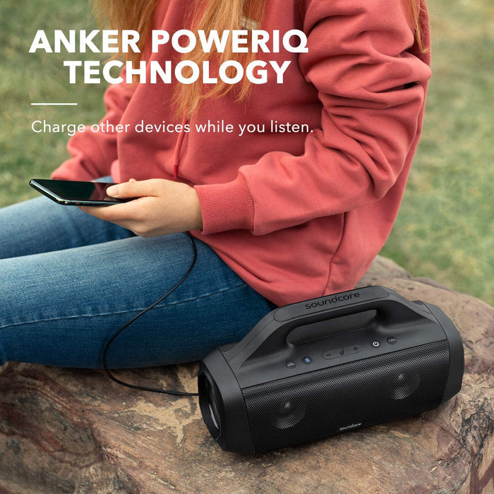soundcore speaker with PowerIQ charging for phones