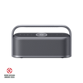soundcore home speaker with handle and award