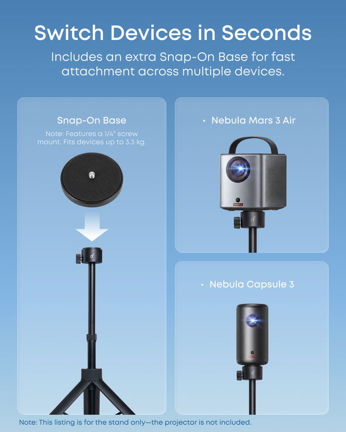Nebula Projector Stand for P-Series & Universal Compatibility for More Projectors