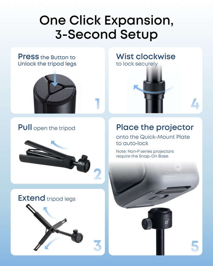 Nebula Projector Stand for P-Series & Universal Compatibility for More Projectors
