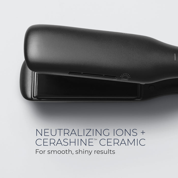 The Neuro Smooth+ 1.75" flat iron has neutralizing ions and CeraShine ceramic for shiny, frizz-free results.