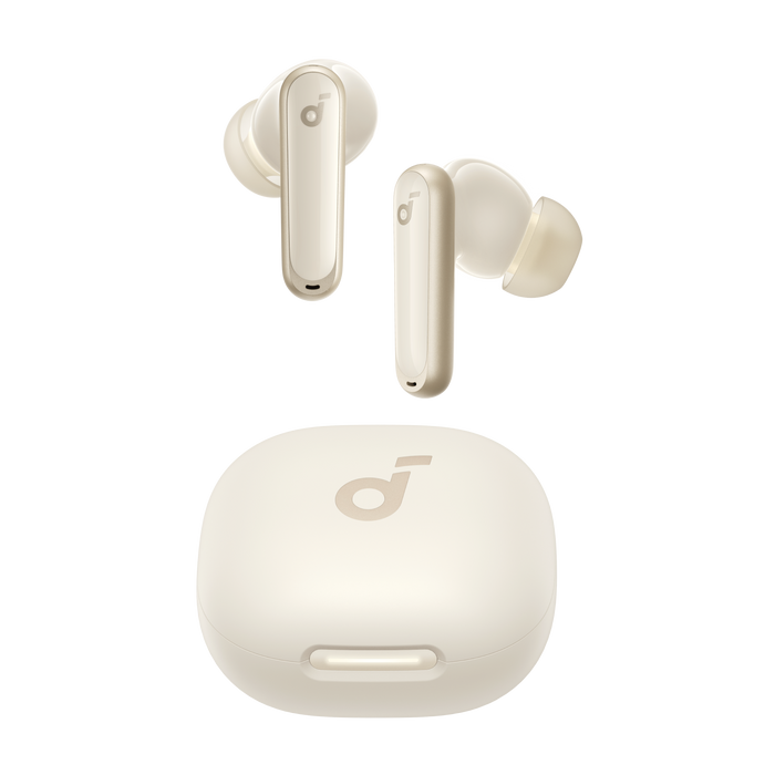soundcore gold wireless earbuds with charging case for clear audio