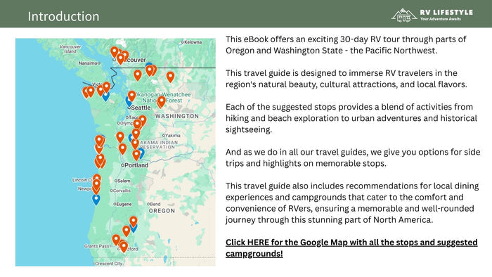 Pacific Northwest Tour RV Adventure Guide