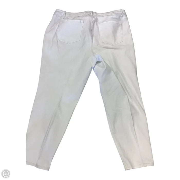 Pants Cropped By Talbots In White, Size: 22