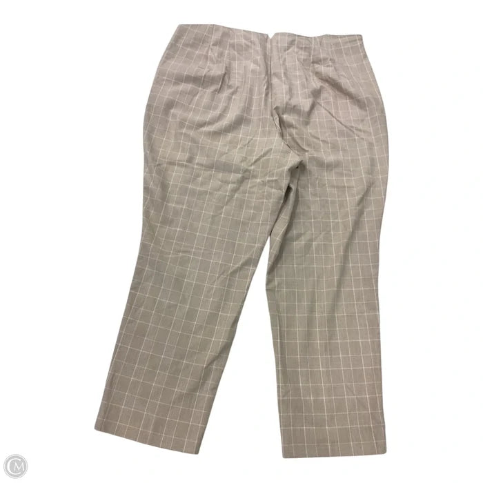 Pants Dress By Nine West In Plaid Pattern, Size: 18