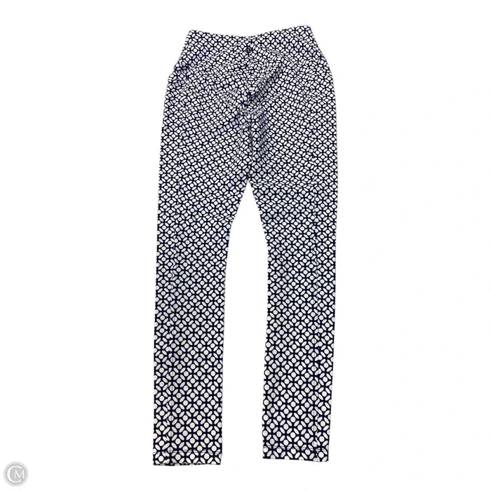 Pants Leggings By Talbots In Blue & White, Size: Xs