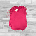 Pink Top Short Sleeve Green Envelope, Size S
