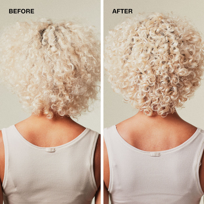 Before & after comparison of Blonde Collection