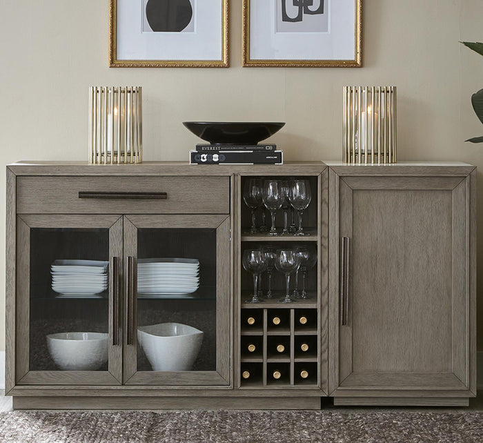 Server with Bar Cabinet