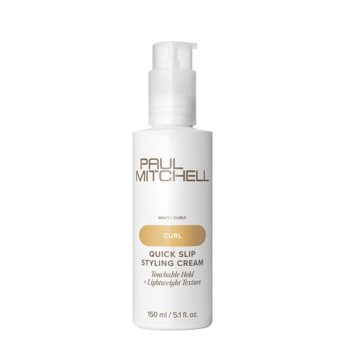 Paul Mitchell Quick Slip Styling Cream is a conditioning styling cream that delivers lightweight texture with touchable hold.