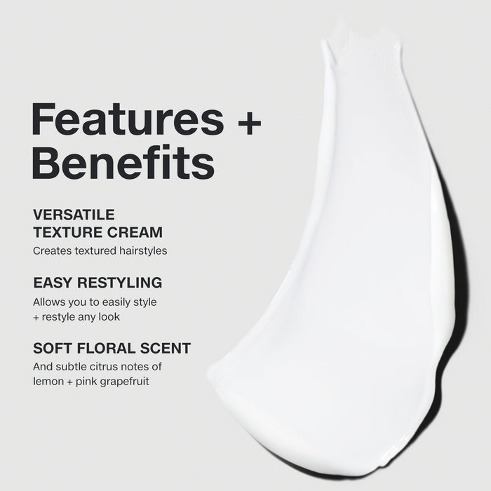 Paul Mitchell Re-Works Styling Cream: versatile cream allows you to style and restyle any look with a soft floral scent.